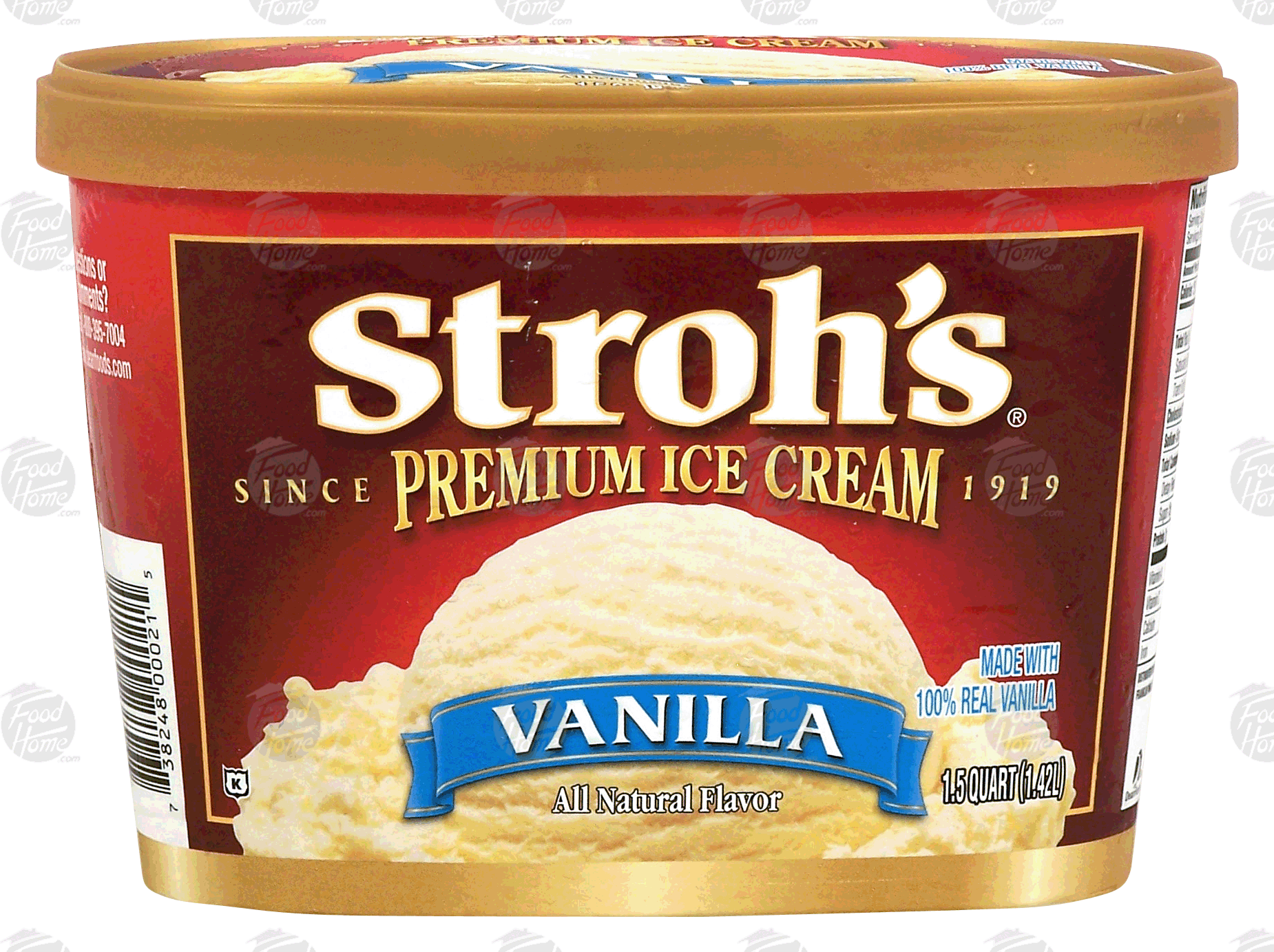 Stroh's  vanilla flavor ice cream Full-Size Picture